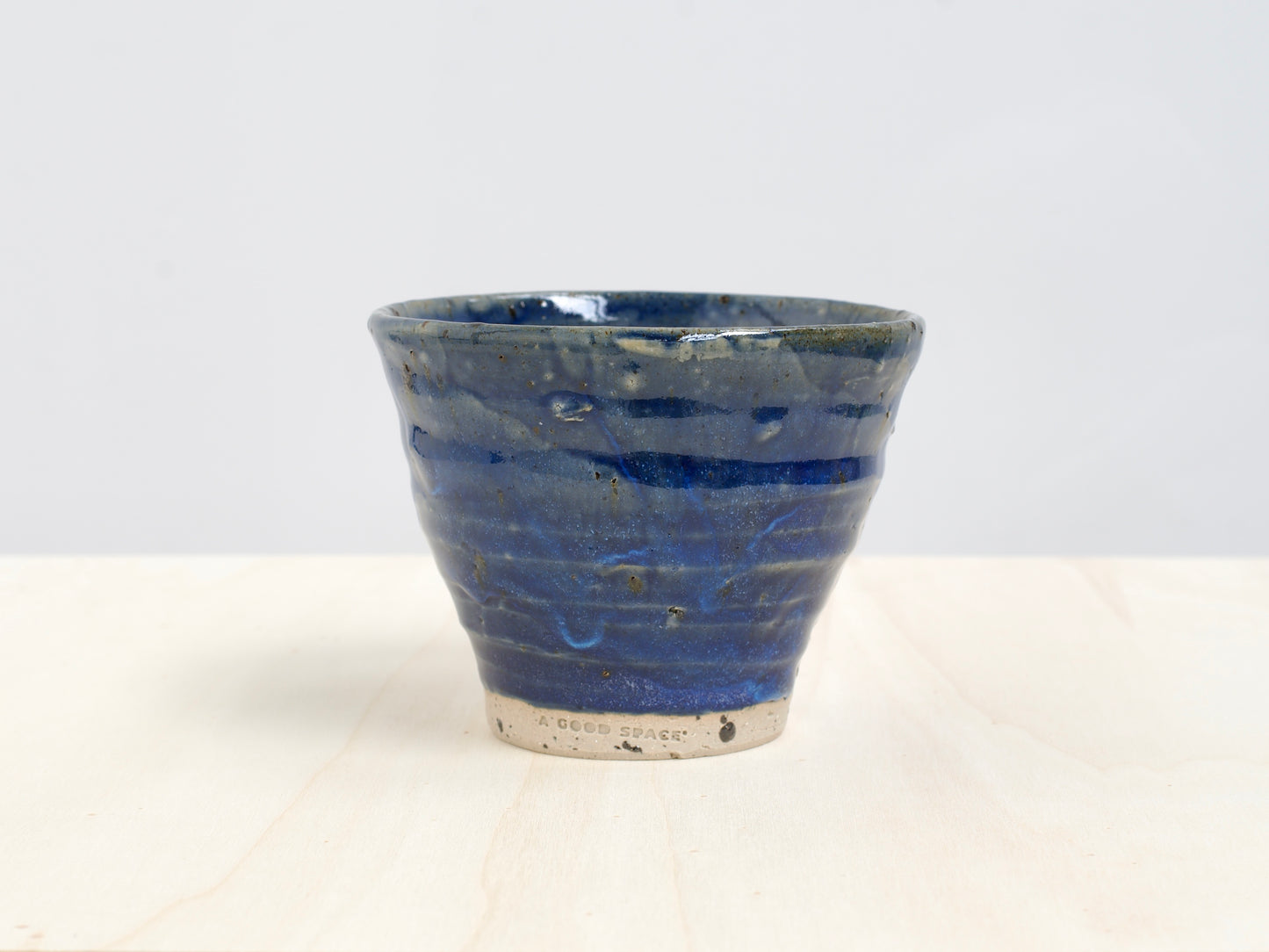 Small Blue Bowl with Tile Fragments