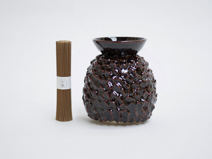 Dark Brown Ceramic Censer