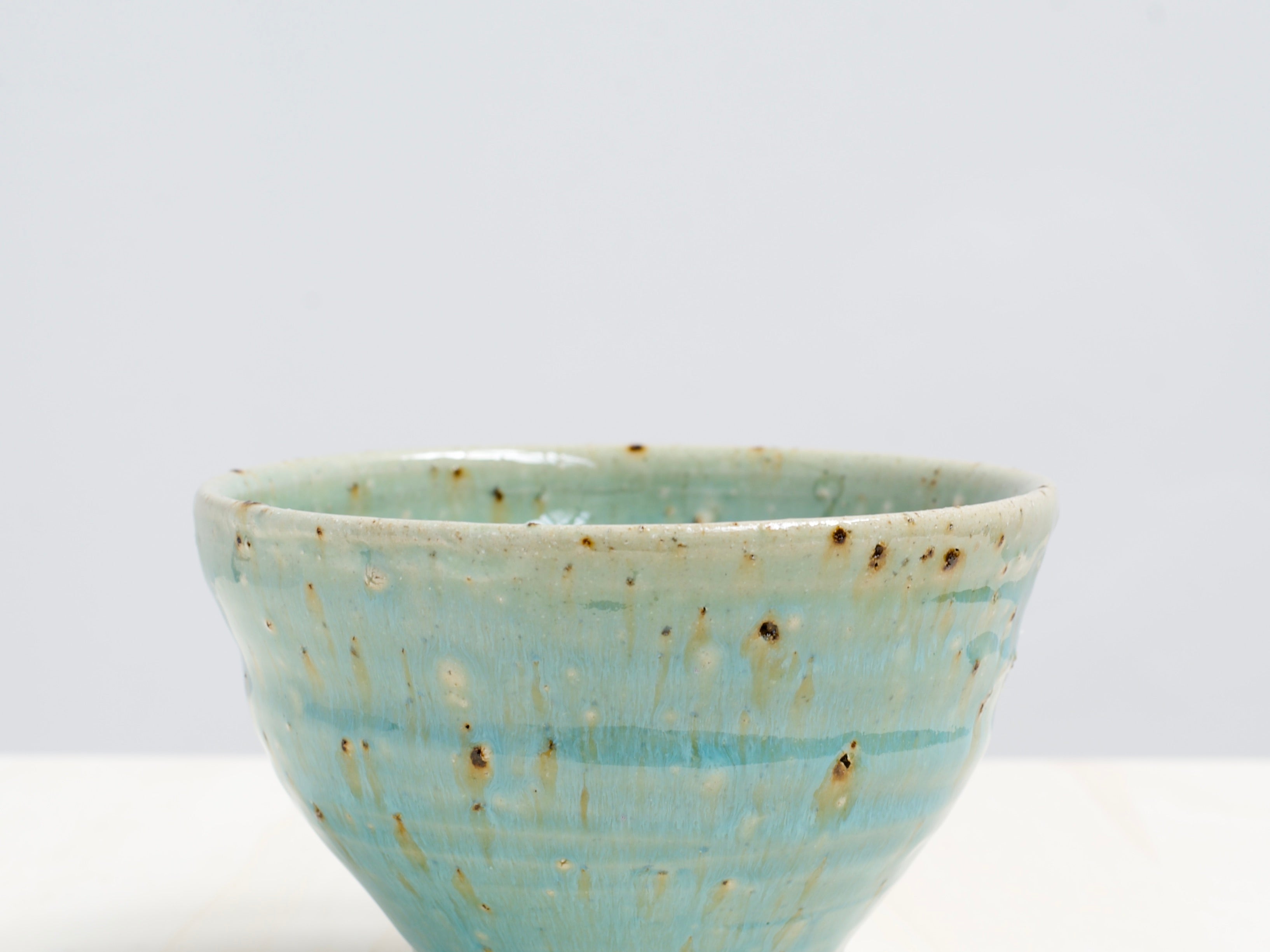 Green Bowl with Terracotta Tile Fragments