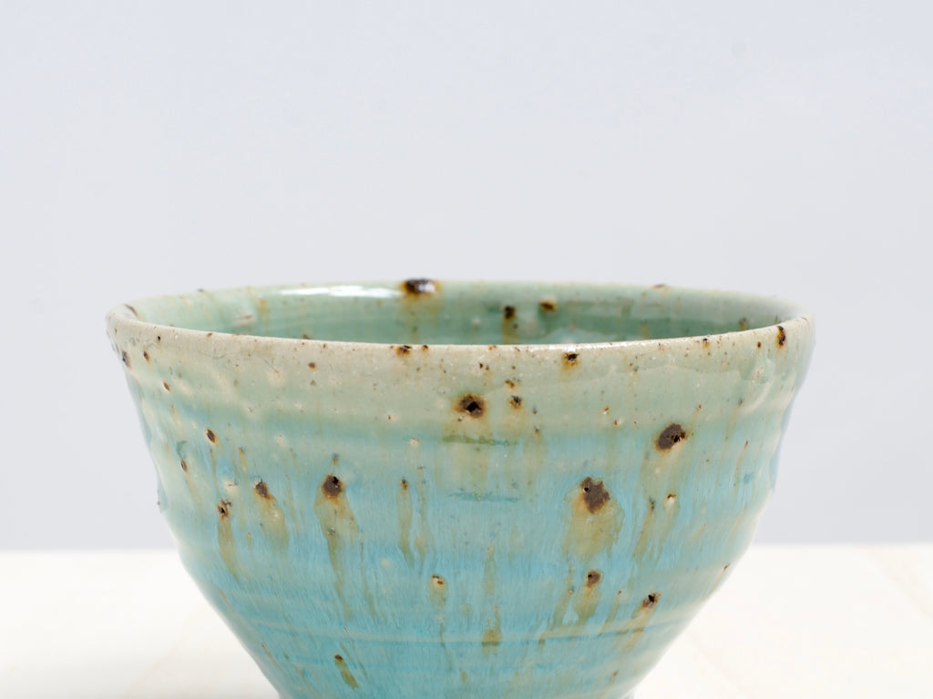 Green Bowl with Terracotta Tile Fragments