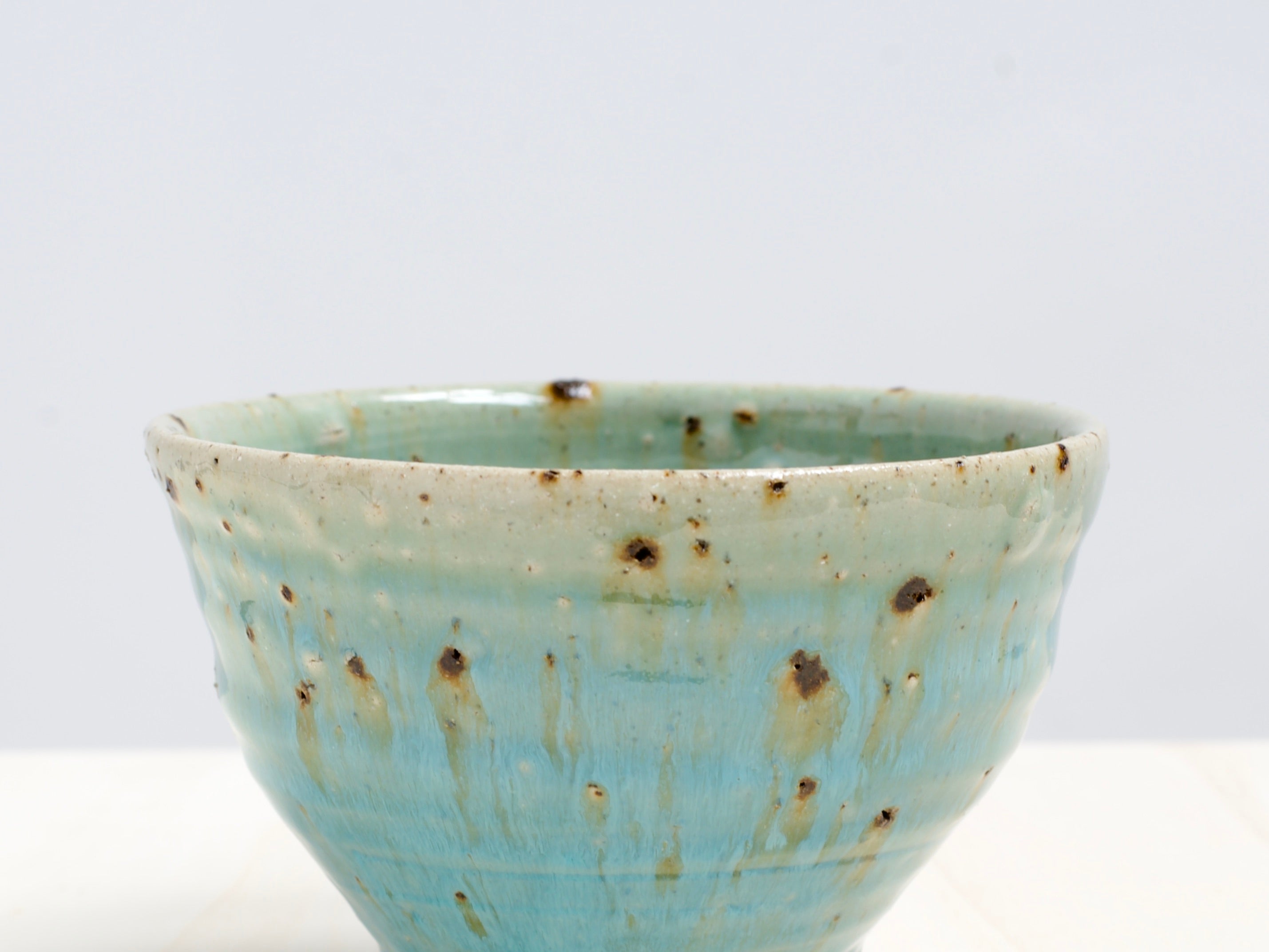 Green Bowl with Terracotta Tile Fragments