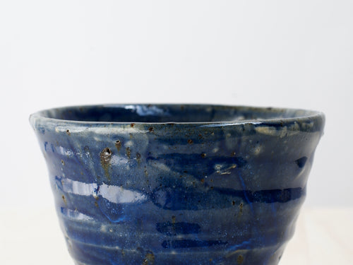 Blue Bowl with Terracotta Tile Fragments