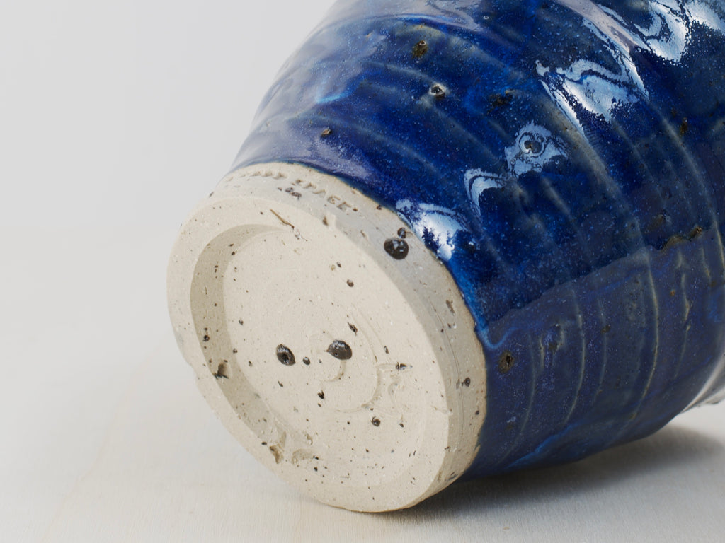 Blue Bowl with Terracotta Tile Fragments