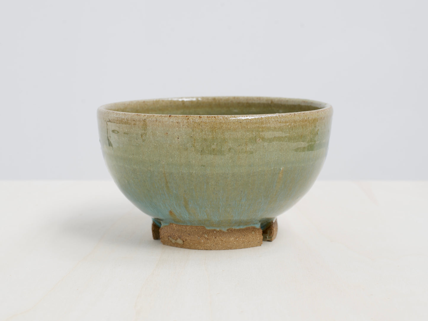 Green Notched-Foot Bowl