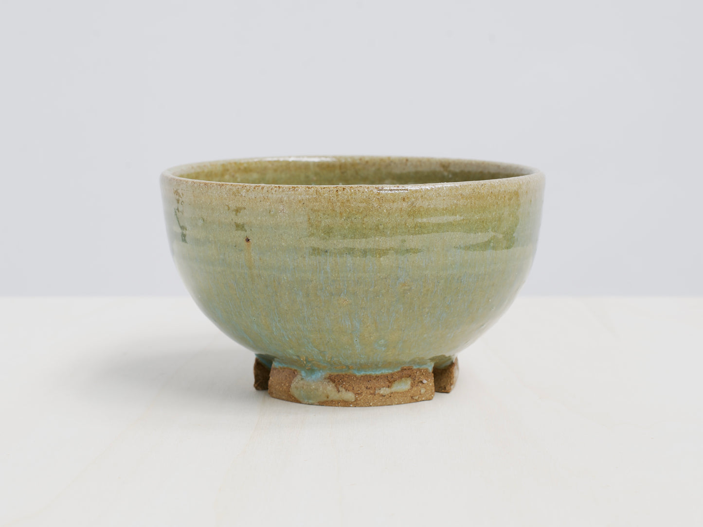 Green Notched-Foot Bowl