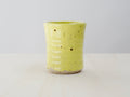 Yellow Cup with Terracotta Tile Fragments