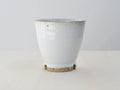 White Notched-Foot Cup
