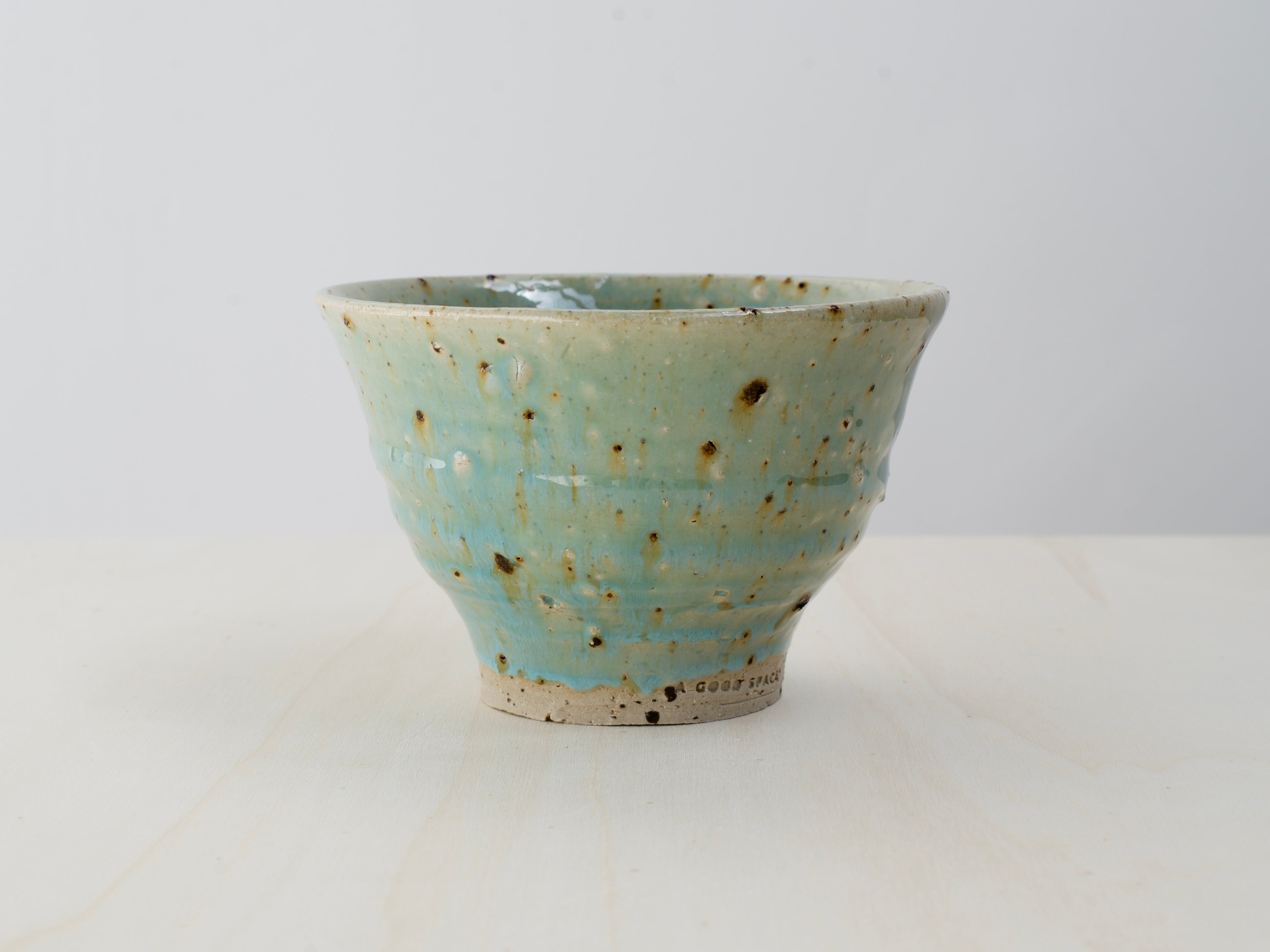 Green Bowl with Terracotta Tile Fragments