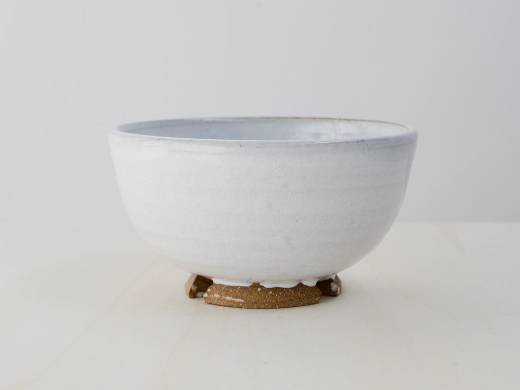 White Notched-Foot Bowl