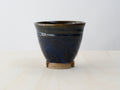 Blue Notched-Foot Cup