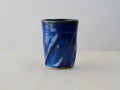 Deep Blue 'Twirled’ Ceramic Cup