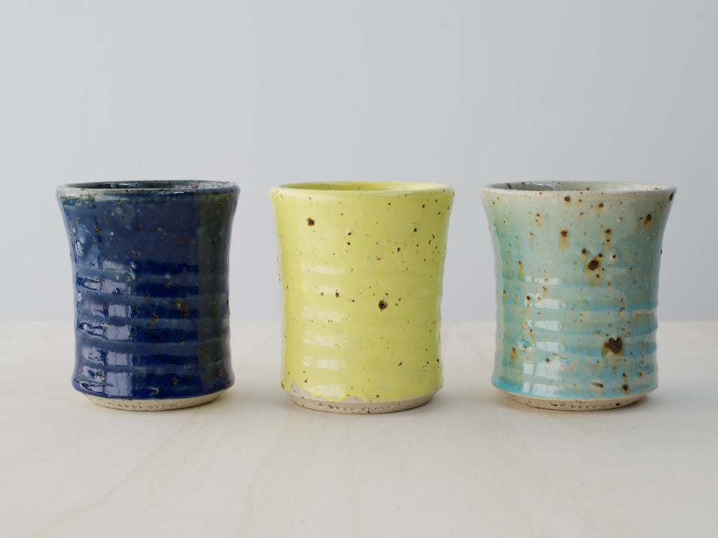Green Cup with Terracotta Tile Fragments
