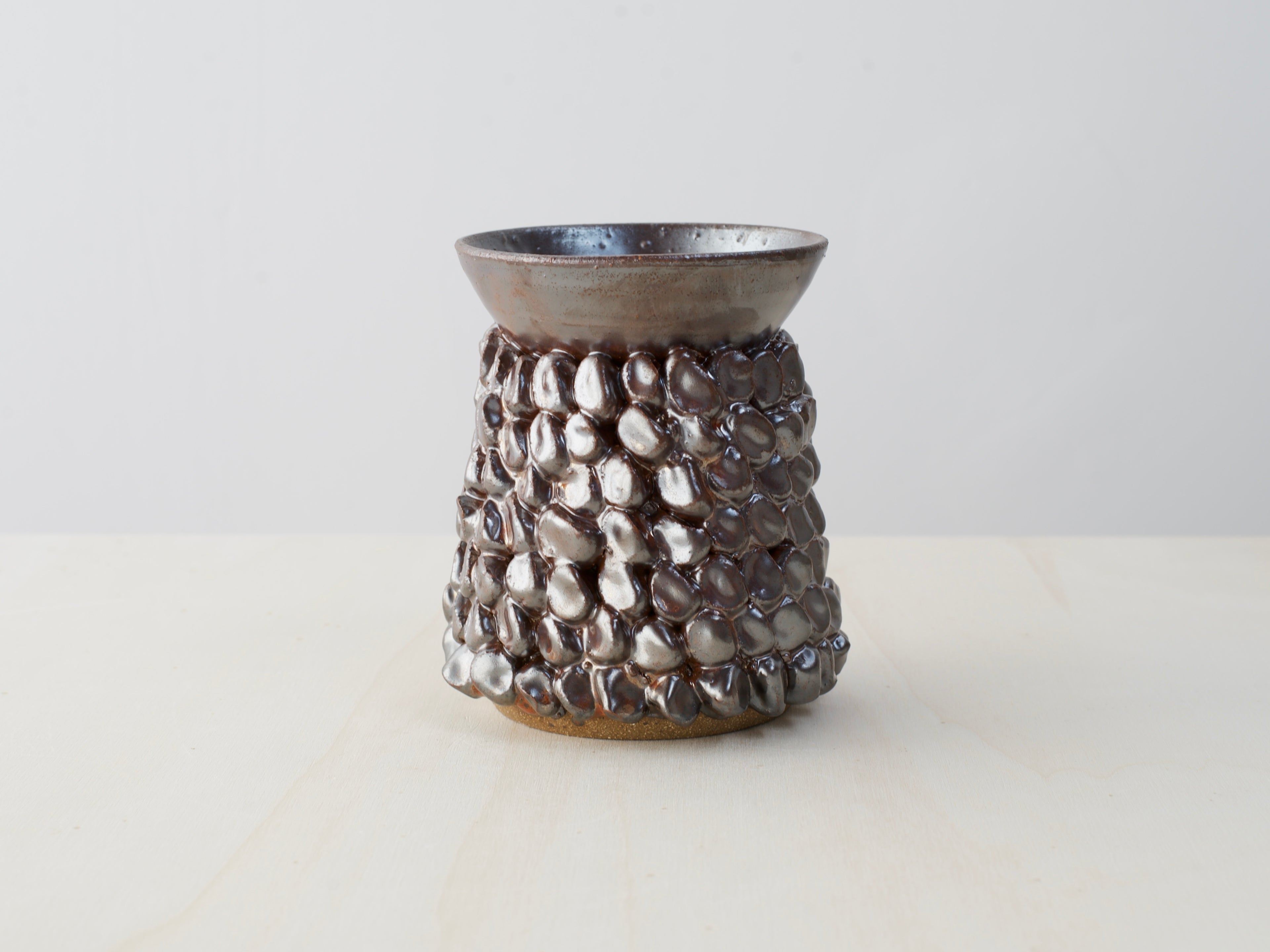 Silver-Red Ceramic Censer