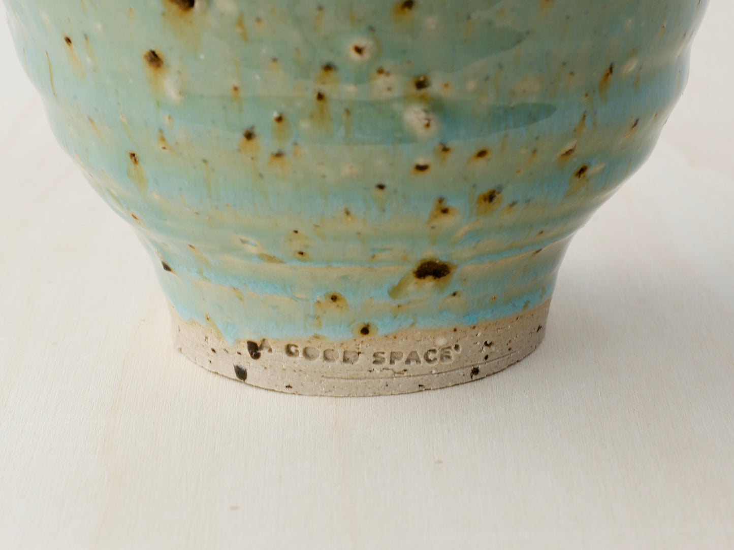 Green Bowl with Terracotta Tile Fragments