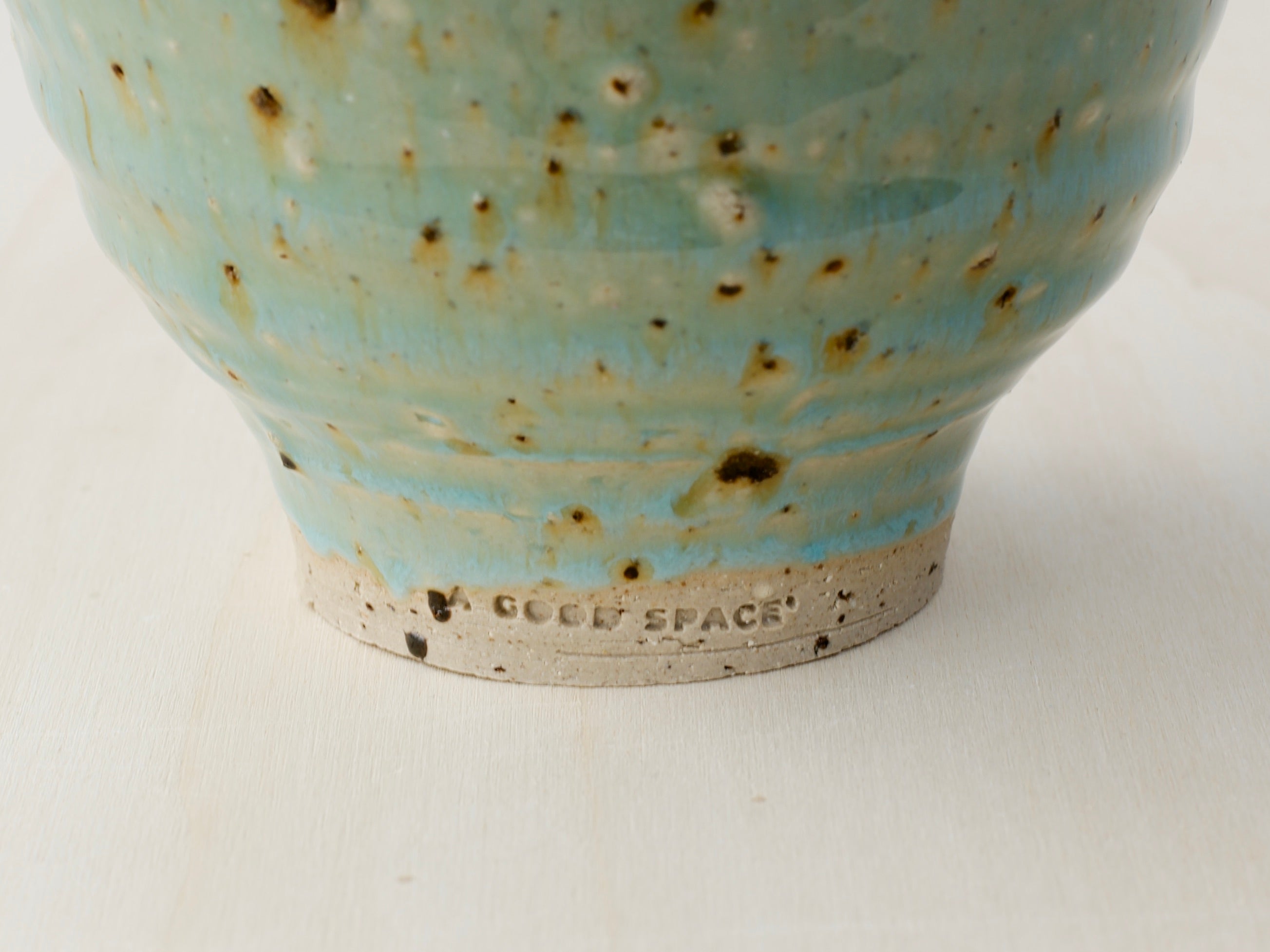 Green Bowl with Terracotta Tile Fragments