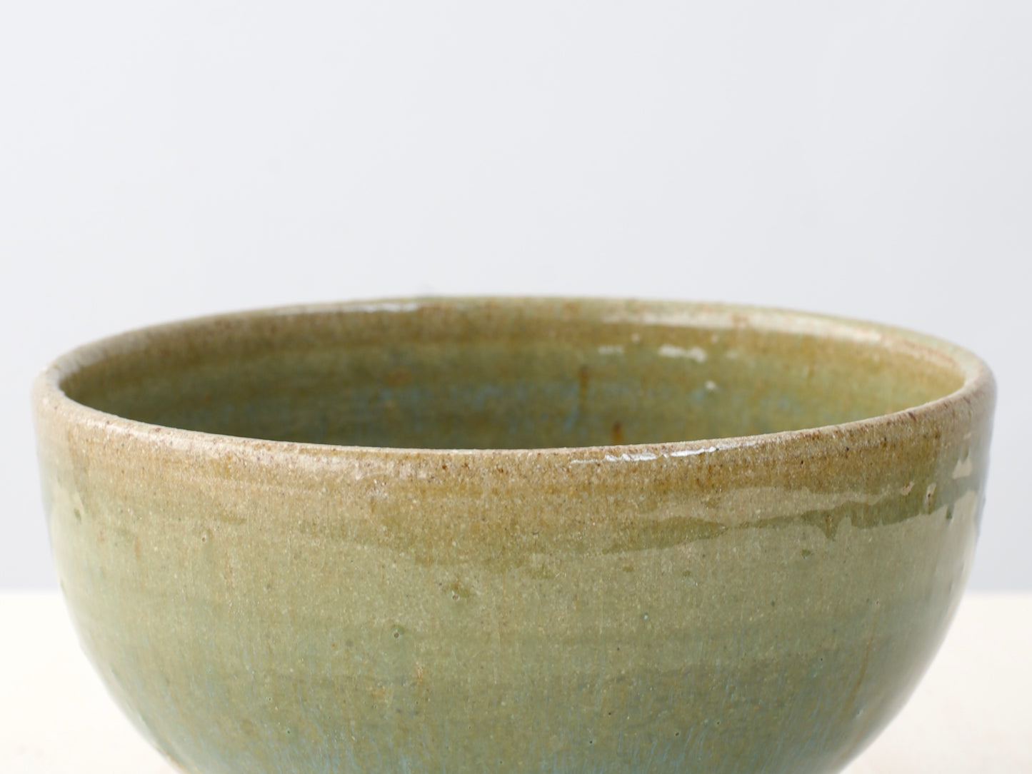 Green Notched-Foot Bowl