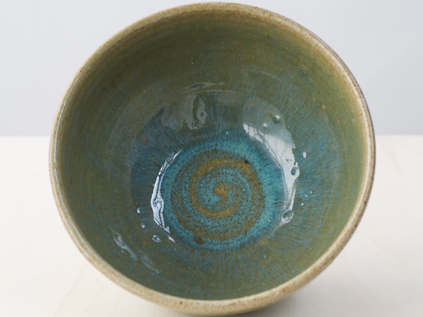 Green Notched-Foot Bowl