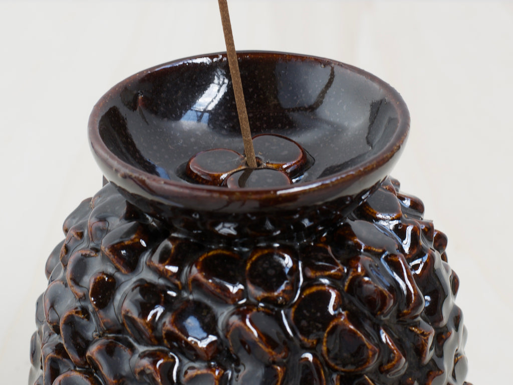 Dark Brown Ceramic Censer