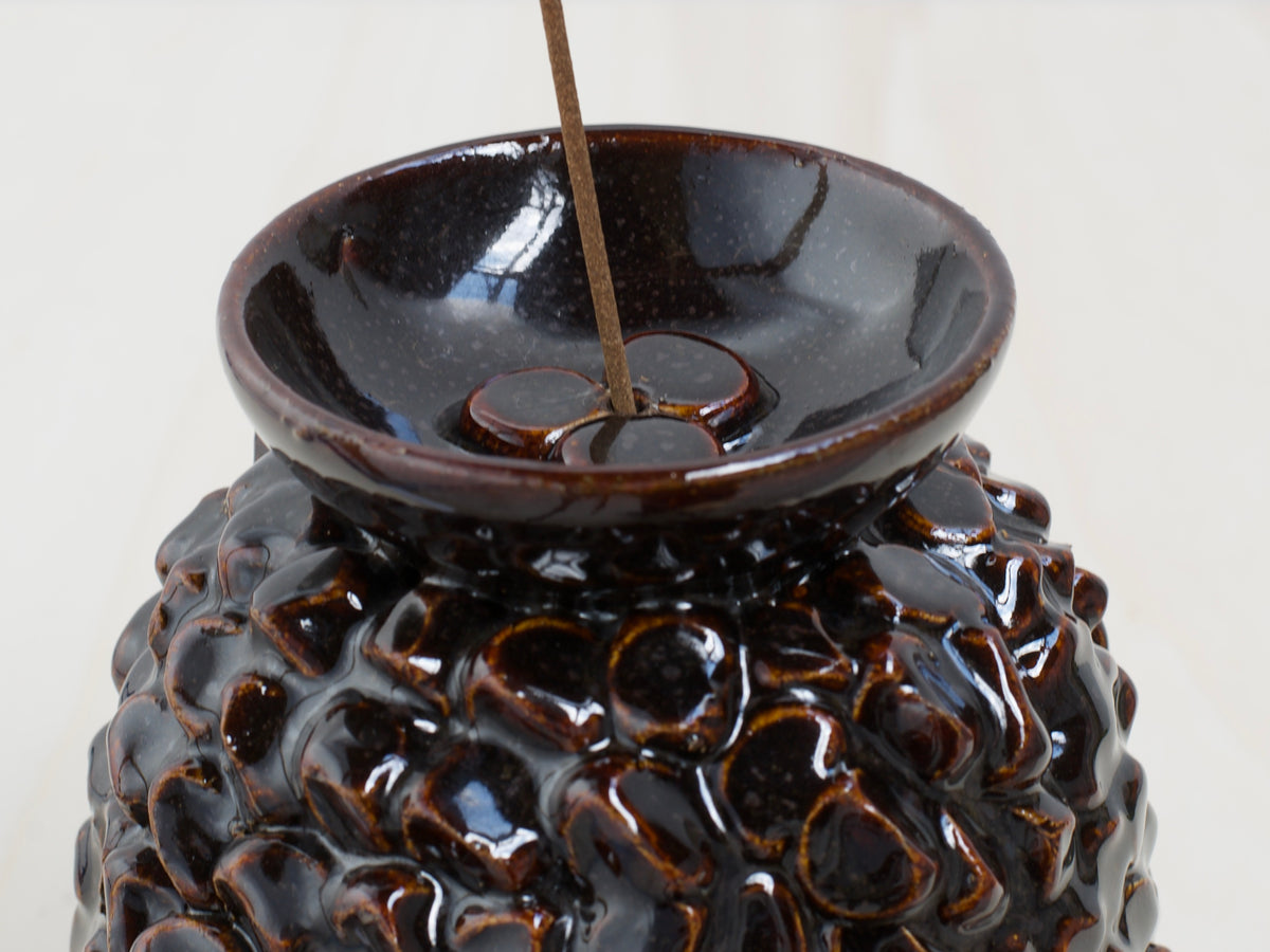 Dark Brown Ceramic Censer