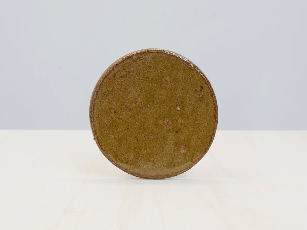 Green Notched-Foot Bowl + Plate
