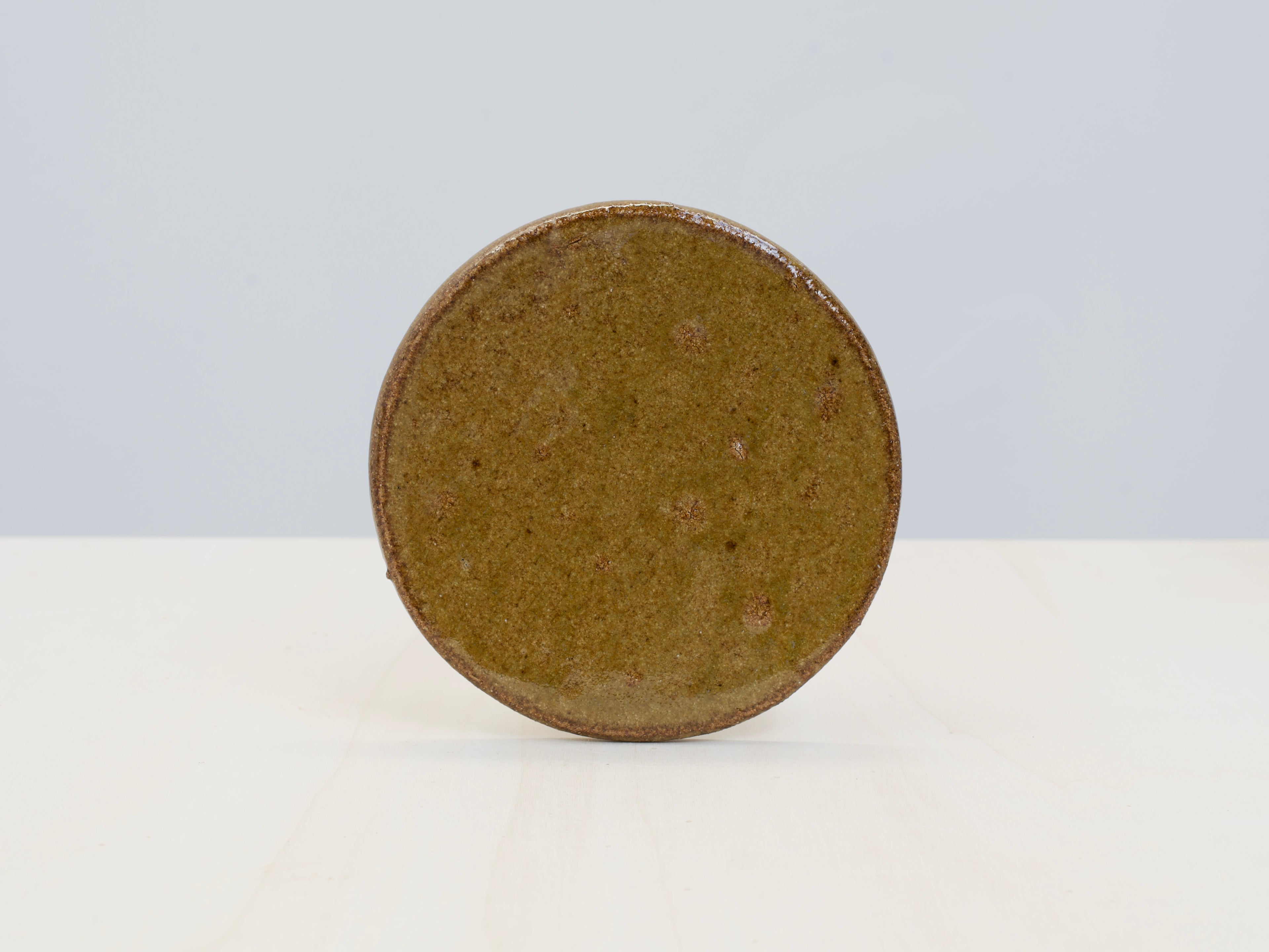 Green Notched-Foot Bowl + Plate
