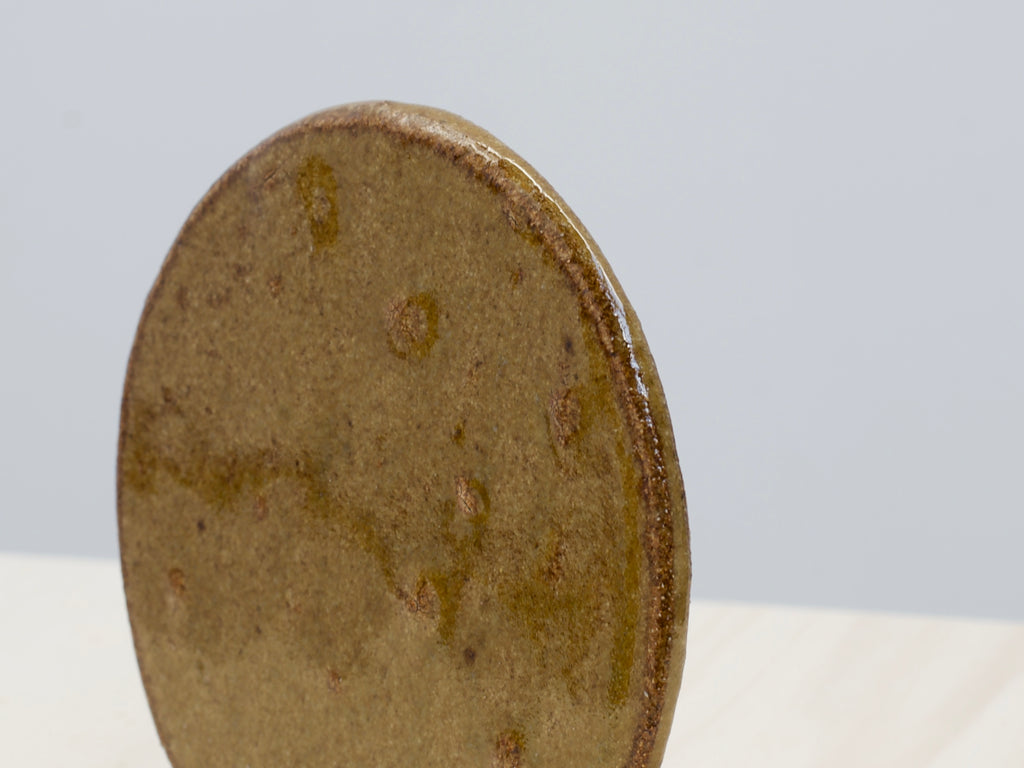 Green Notched-Foot Bowl + Plate